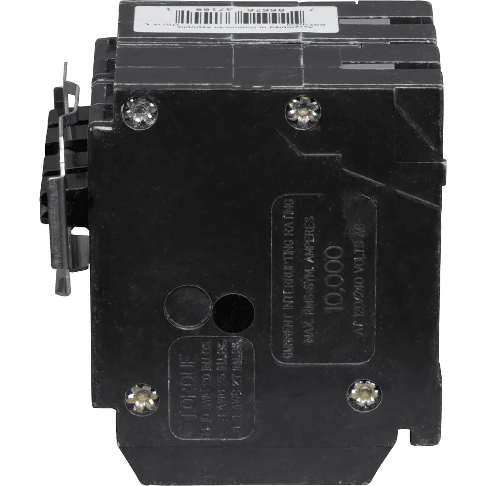 (2) 2P 30A, 120/240 VAC BQ Tandem Plug-In Circuit Breaker 3 (2) 2P 30A, 120/240 VAC BQ Tandem Plug-In Circuit Breaker