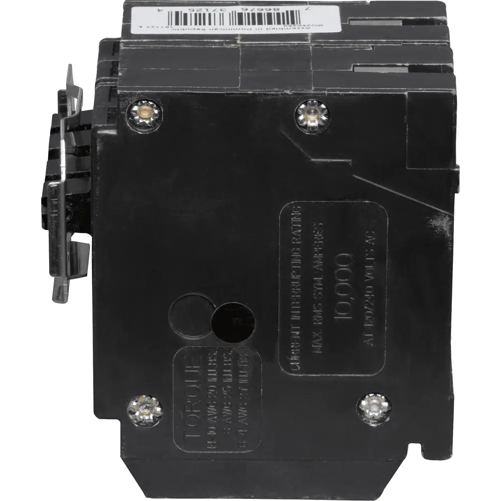 (2) 2P 50 A, 120/240 VAC BQ Tandem Plug-In Circuit Breaker