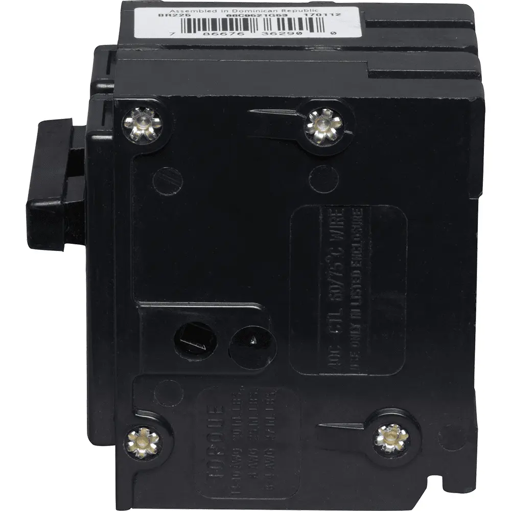 25 A 2-Pole 120/240 VAC BR Plug-In Circuit Breaker