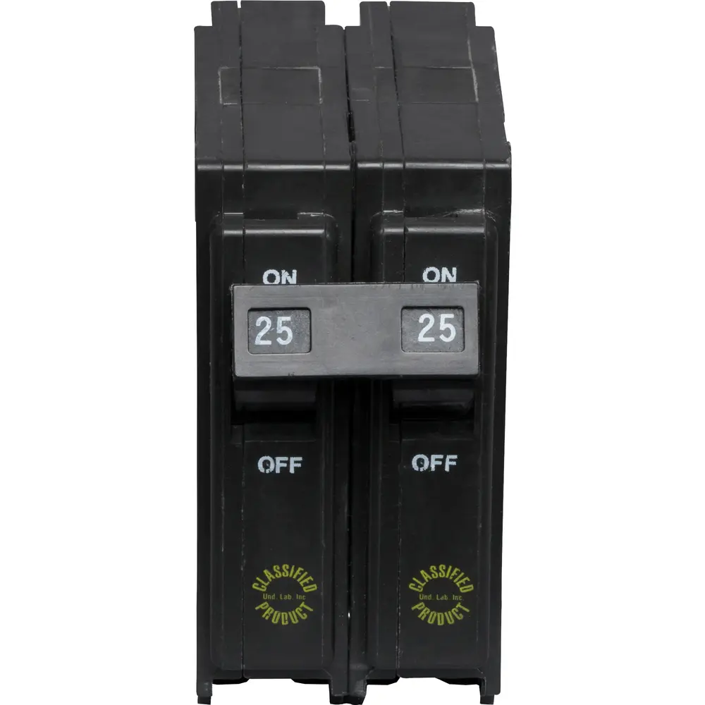 25 A 2-Pole 120/240 VAC CHQ Plug-In Circuit Breaker