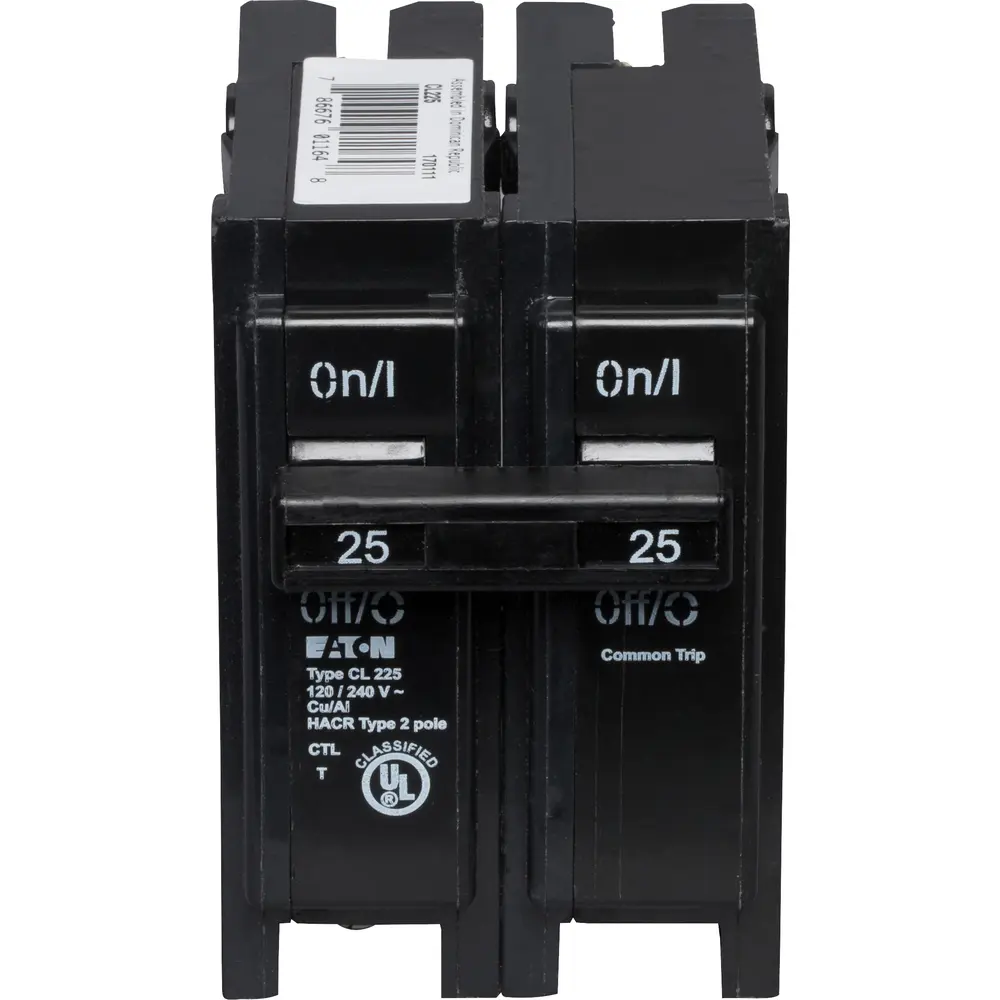 25 A 2-Pole 120/240 VAC CL Plug-In Circuit Breaker