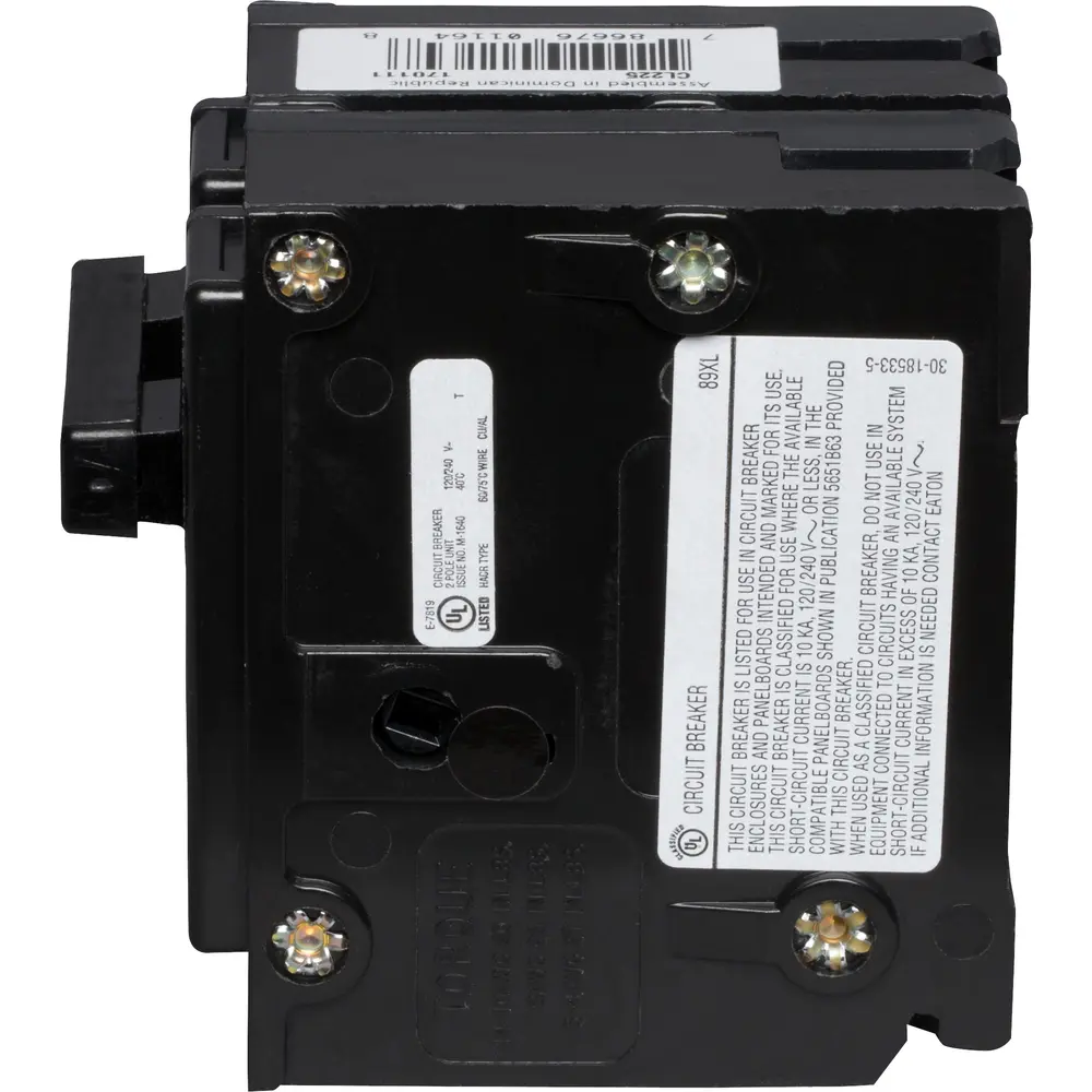 25 A 2-Pole 120/240 VAC CL Plug-In Circuit Breaker 3 25 A 2-Pole 120/240 VAC CL Plug-In Circuit Breaker