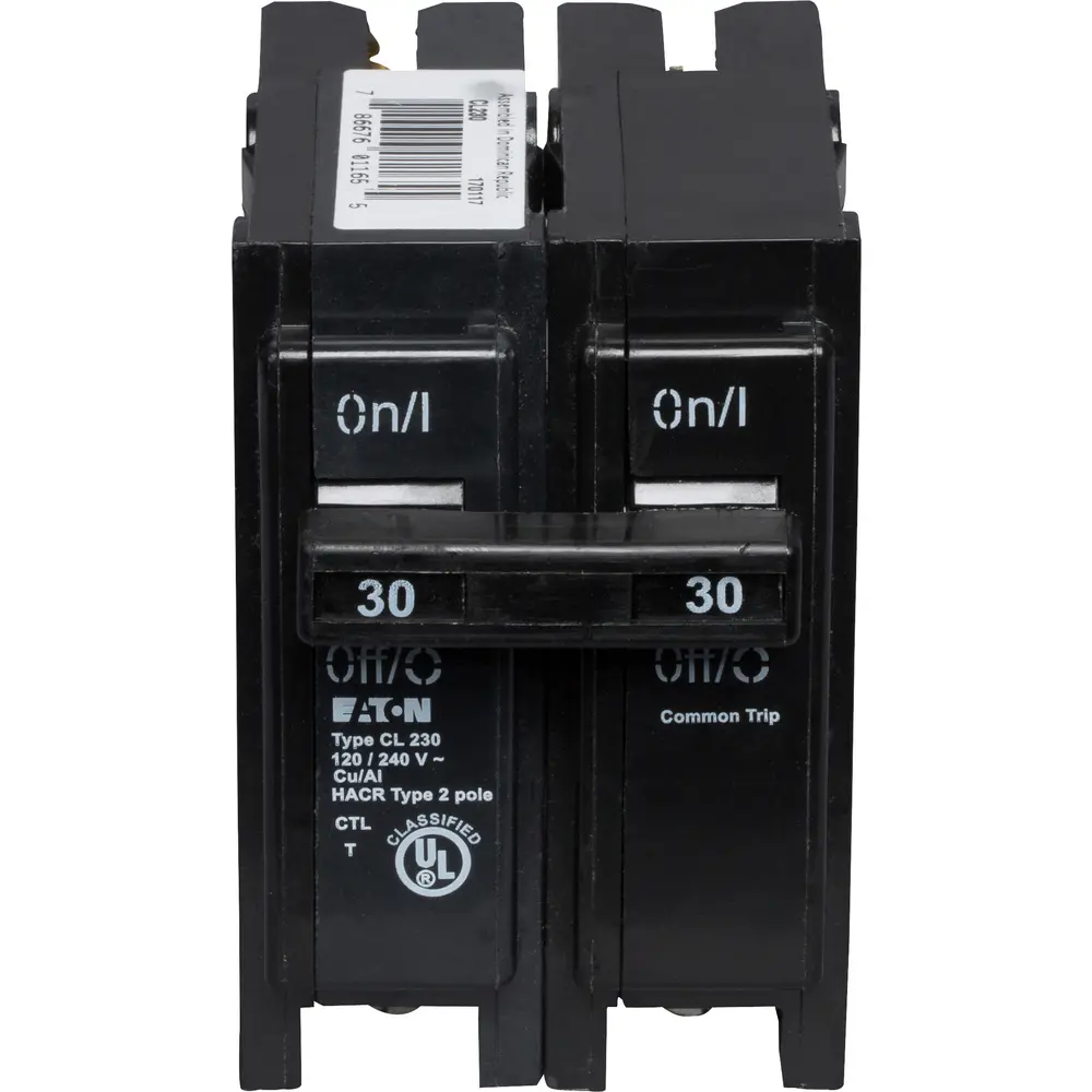 30 A 2-Pole 120/240 VAC CL Plug-In Circuit Breaker