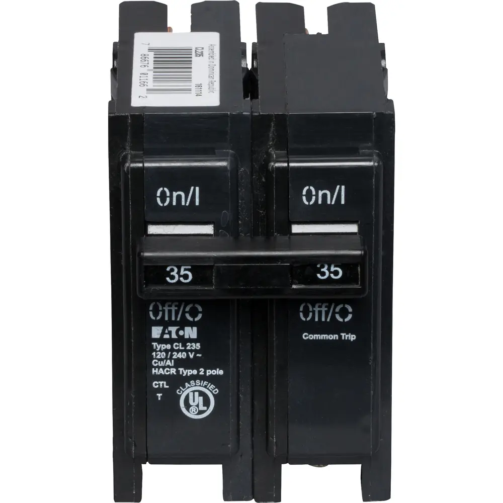 35 A 2-Pole 120/240 VAC CL Plug-In Circuit Breaker