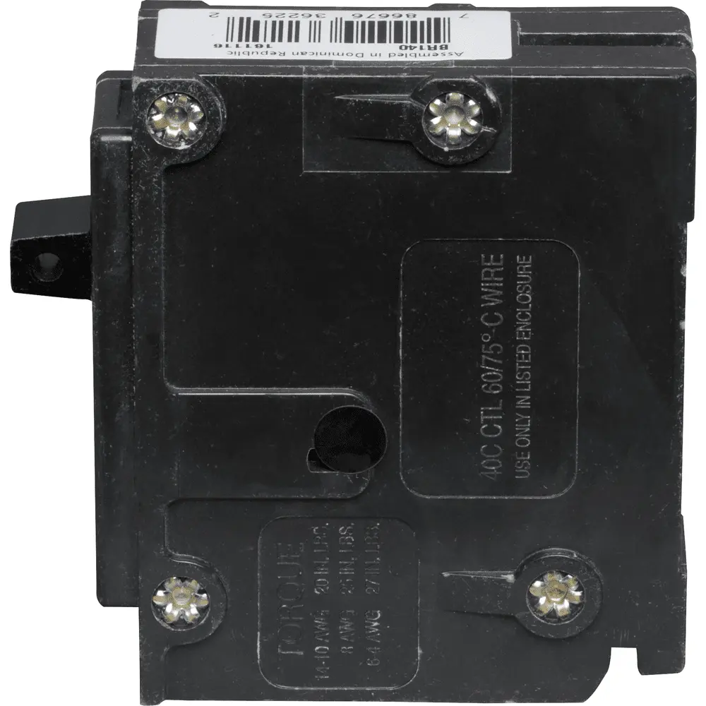 40 A Single-Pole 120/240 VAC BR Plug-In Circuit Breaker