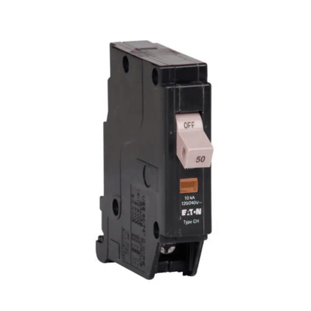 50 A Single-Pole 120/240 VAC CHF Plug-In Circuit Breaker