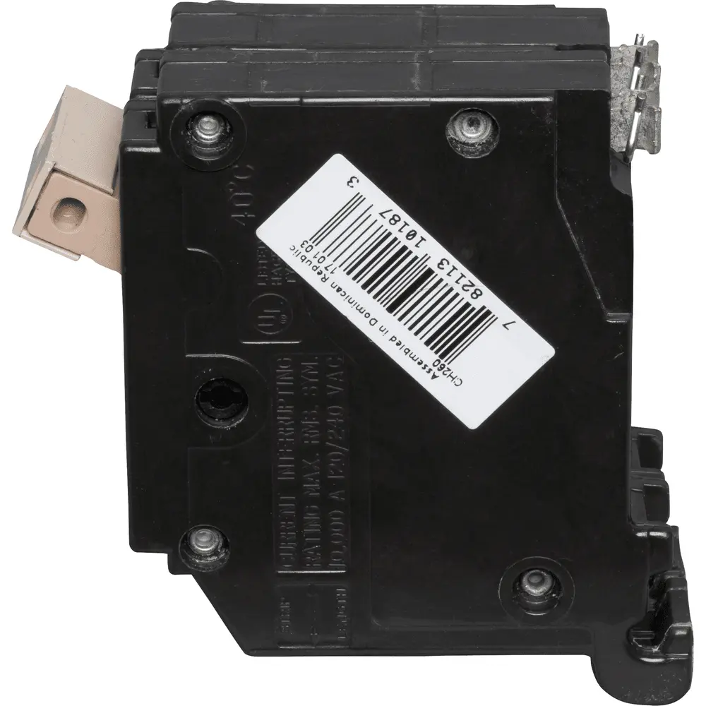 60 A 2-Pole 120/240 VAC CH Plug-In Circuit Breaker