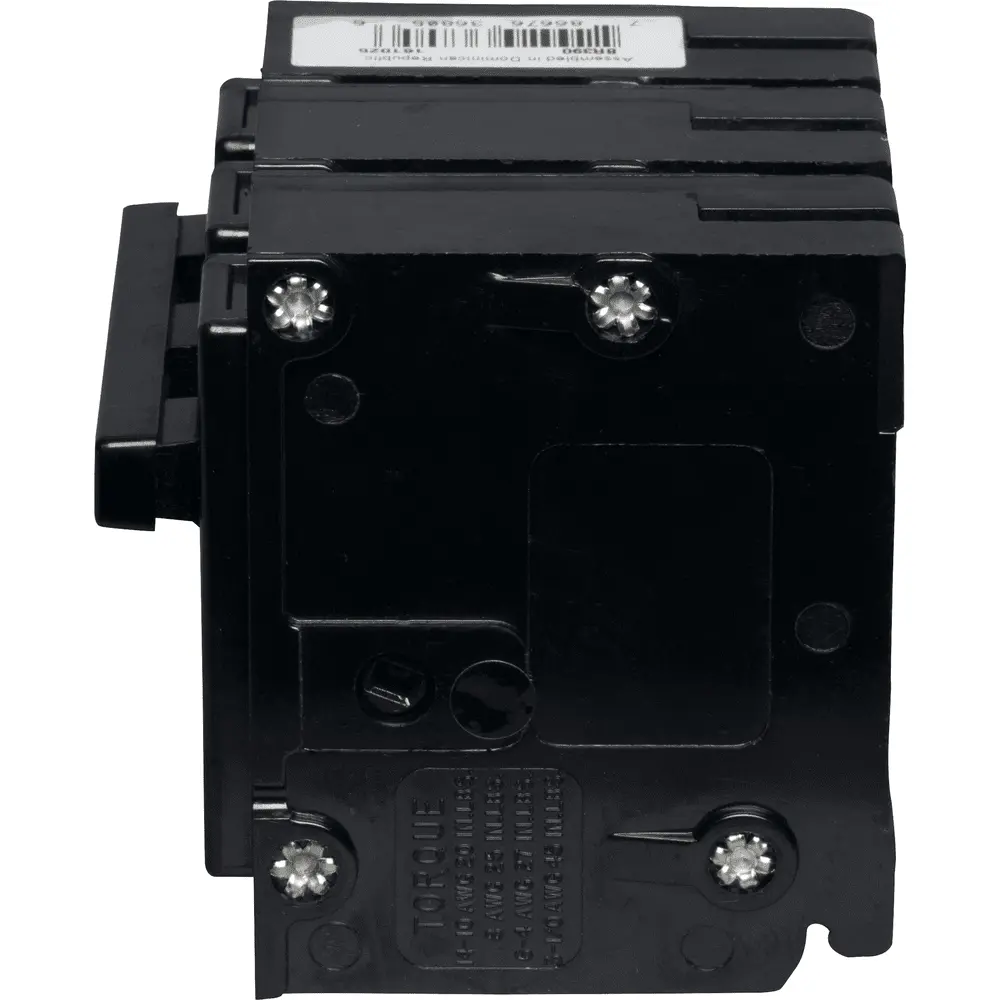 90 A 3-Pole 240 VAC BR Plug-In Circuit Breaker 3 90 A 3-Pole 240 VAC BR Plug-In Circuit Breaker