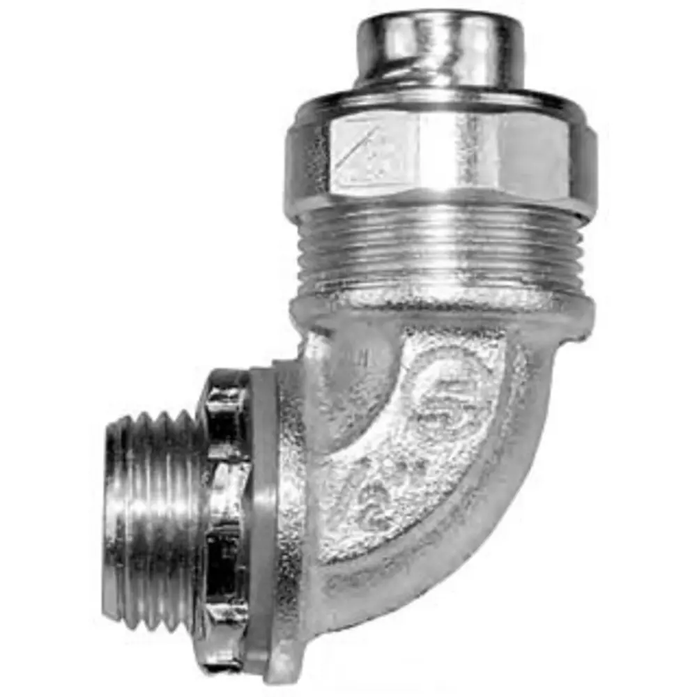 1" 90º Liquid Tight Connector, Steel