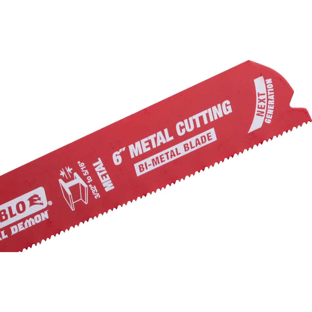 6" 14/18TPI Bi-Metal Reciprocating Saw Blade for Medium Metal