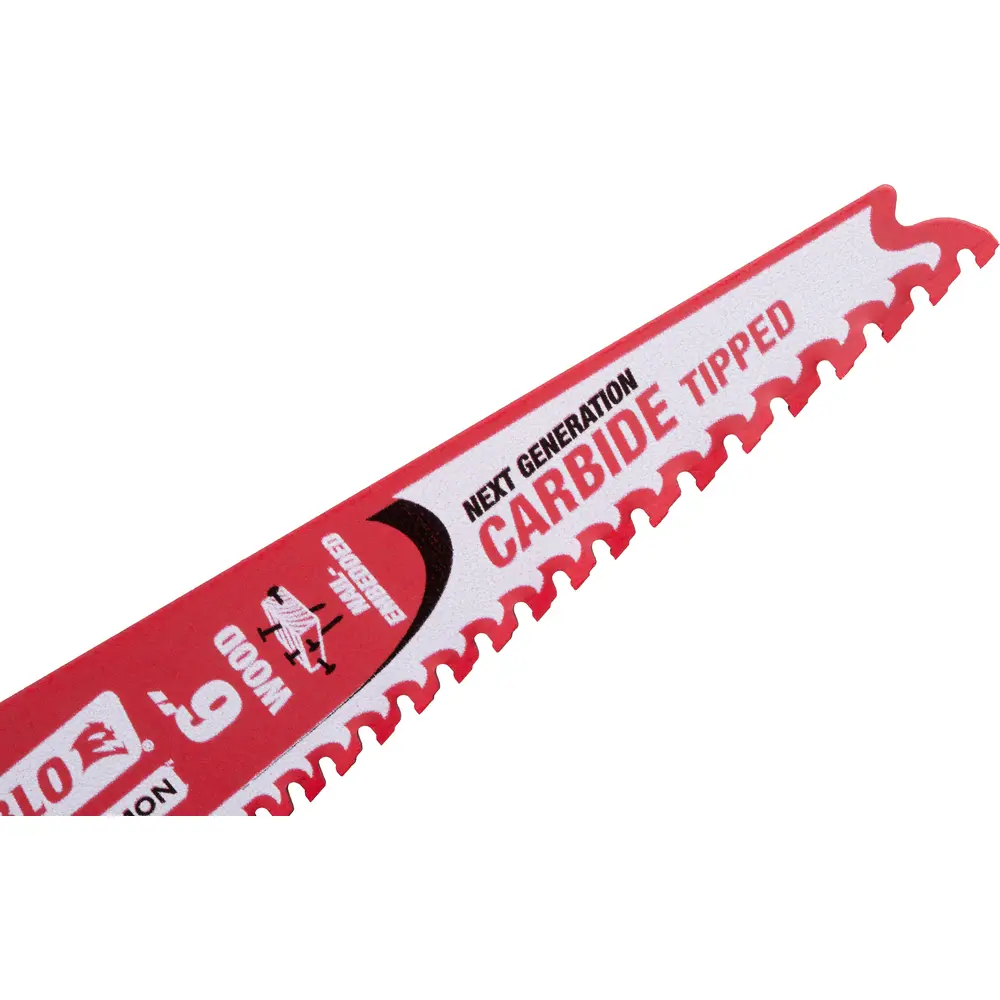 6" 5/7 TPI Demo Demon™ Carbide Teeth Reciprocating Saw Blade, Nail-Embedded Wood