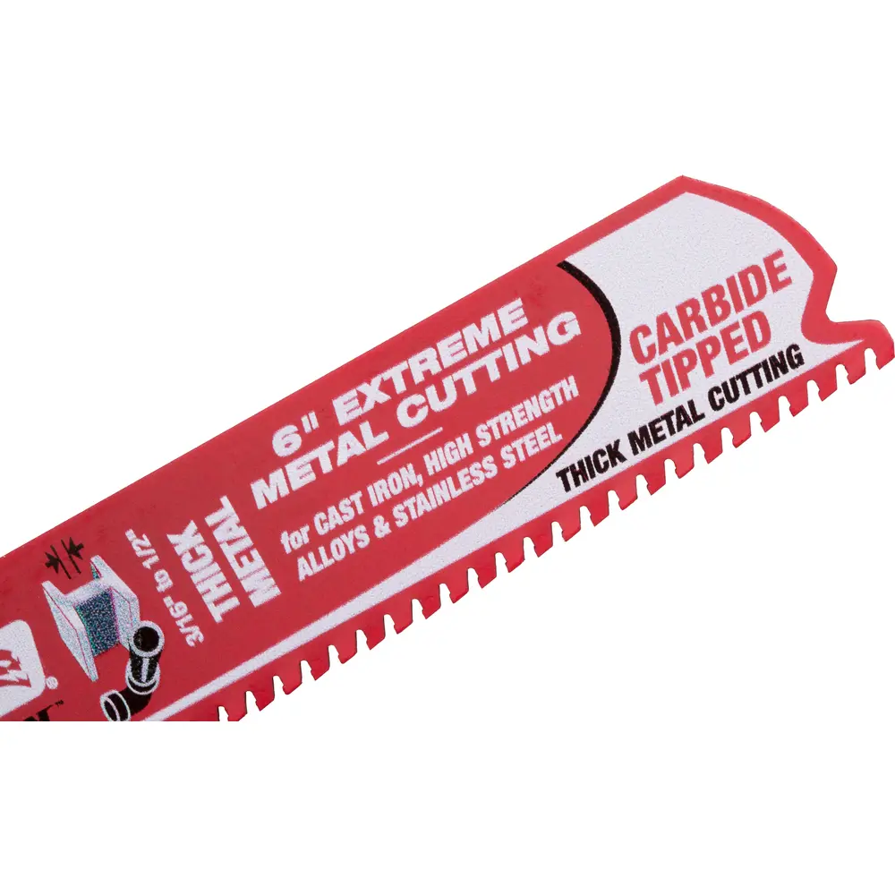6" 8TPI Steel Demon™ Carbide Teeth Reciprocating Saw Blade for Thick Metal