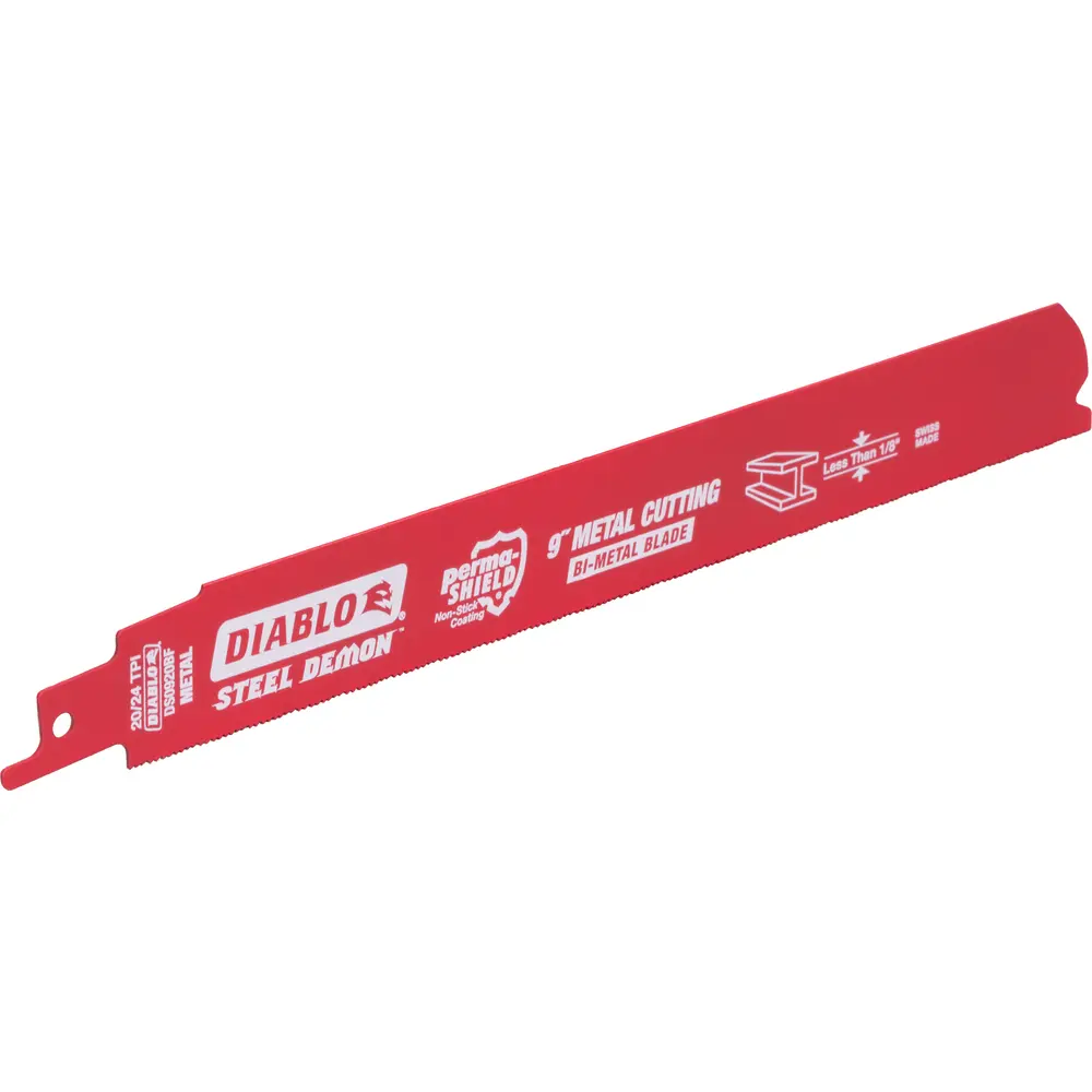 9" 20/24TPI Bi-Metal Reciprocating Saw Blades for Thin Metal 3 9" 20/24TPI Bi-Metal Reciprocating Saw Blades for Thin Metal