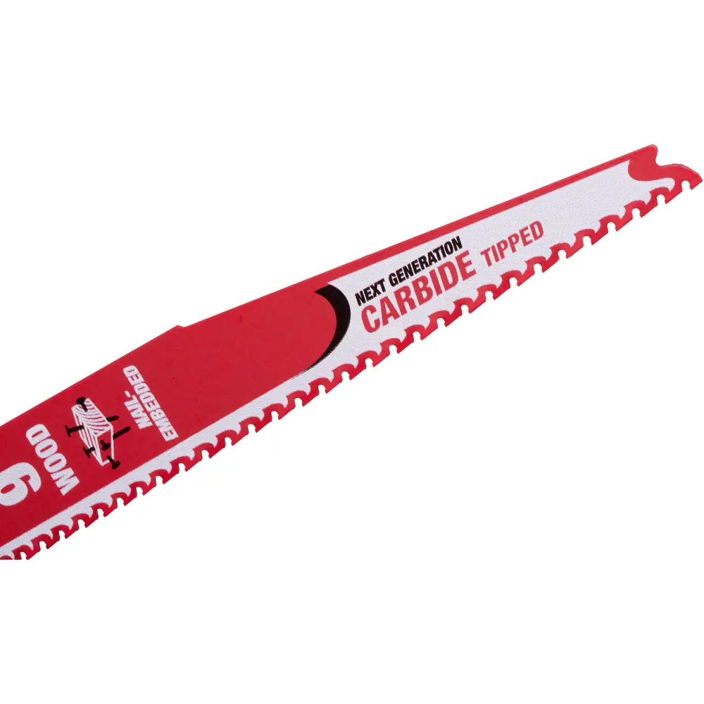 9" 5/7 TPI Demo Demon™ Carbide Teeth Reciprocating Saw Blade, Nail-Embedded Wood