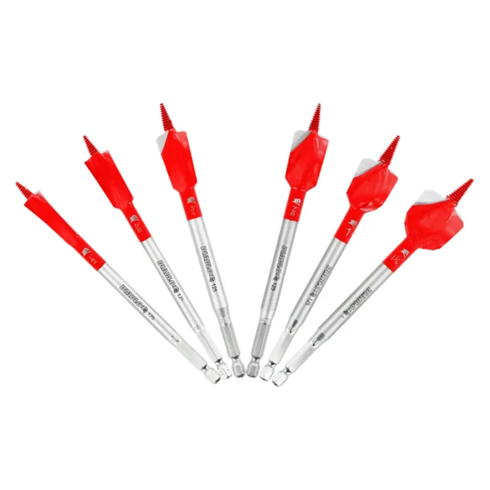 Demo Demon™ Spade Bit Set for Nail-Embedded Wood, 6-Piece 1 Demo Demon™ Spade Bit Set for Nail-Embedded Wood, 6-Piece