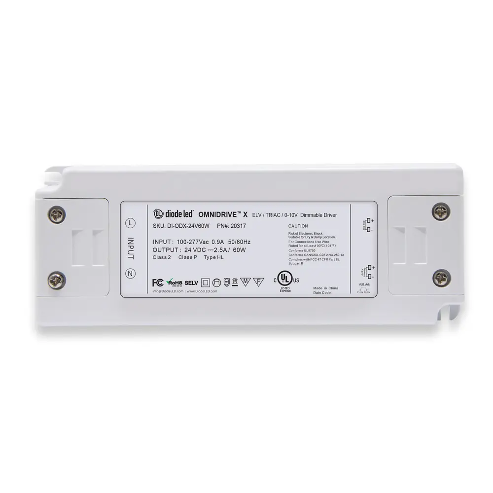 60W X Dimmable Driver in Junction Box, 24 VDC