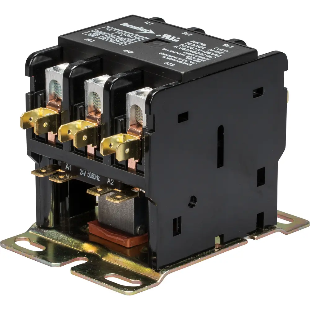 30 A 24 VAC Definite Purpose Contactor, Large Frame, 3-Pole
