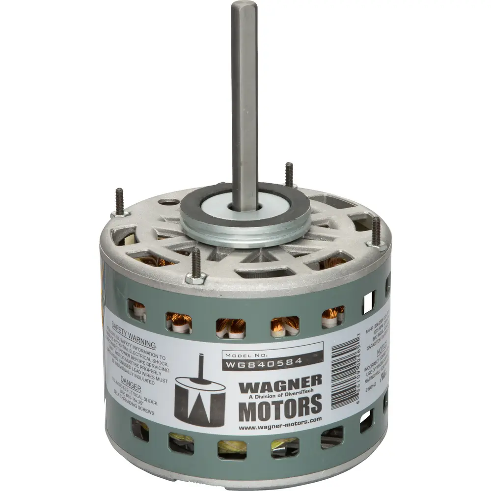 Direct Drive Furnace Blower Motor, 1/4HP, 1075/3 RPM, 1.6FLA, 208-230 VAC