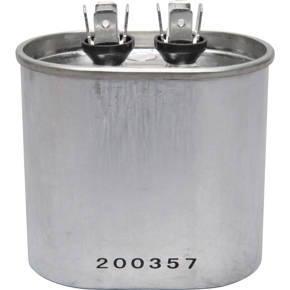 Motor Run Capacitor, 440 VAC, Oval, 20µF 1 Motor Run Capacitor, 440 VAC, Oval, 20µF