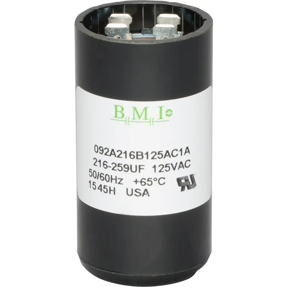 Motor Start Capacitor,110/125 VAC,216-259 uF,1.437" Diameter x 2.75" Height 1 Motor Start Capacitor,110/125 VAC,216-259 uF,1.437" Diameter x 2.75" Height