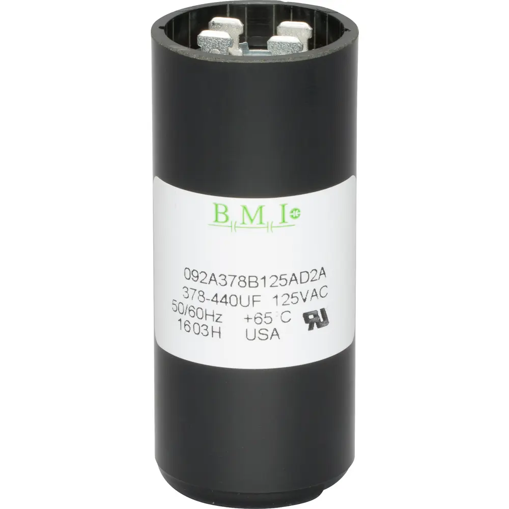 Motor Start Capacitor, 110/125 VAC, 378-440µF, 1.437" Diameter x 3.37" Height 1 Motor Start Capacitor, 110/125 VAC, 378-440µF, 1.437" Diameter x 3.37" Height