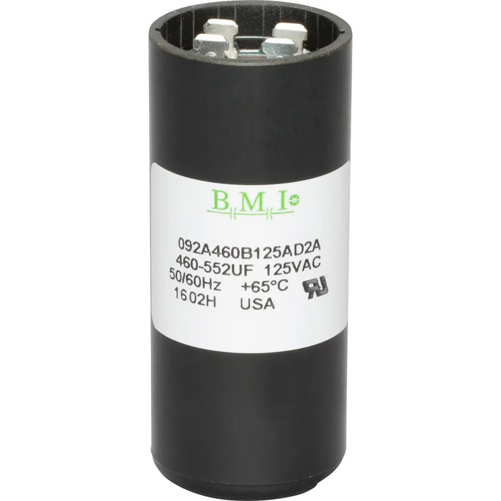 Motor Start Capacitor,110/125 VAC,460-552µF,1.437" Diameter x 3.37" Height 1 Motor Start Capacitor,110/125 VAC,460-552µF,1.437" Diameter x 3.37" Height