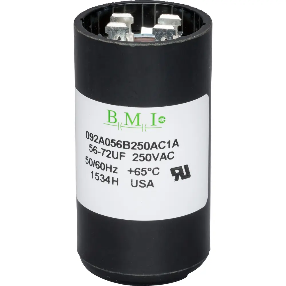 Motor Start Capacitor,220/250 VAC,56-72µF,1.437" Diameter x 2.75" Height 1 Motor Start Capacitor,220/250 VAC,56-72µF,1.437" Diameter x 2.75" Height