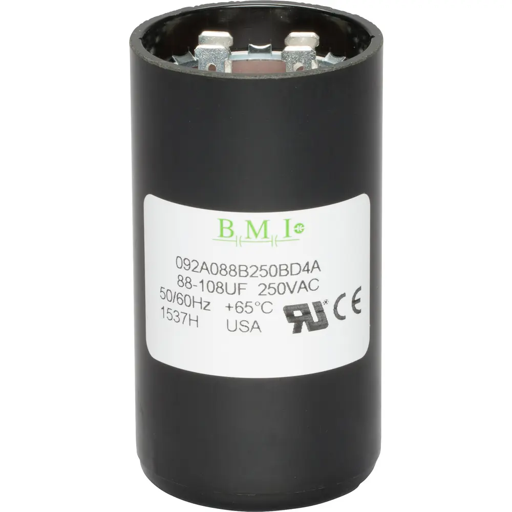 Motor Start Capacitor, 220/250 VAC, 88-108 uF