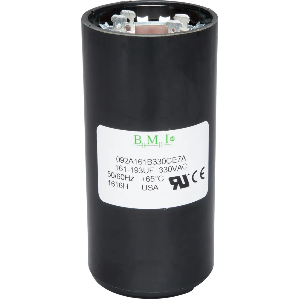 Motor Start Capacitor, 330 VAC, 161-193 uF 1 Motor Start Capacitor, 330 VAC, 161-193 uF