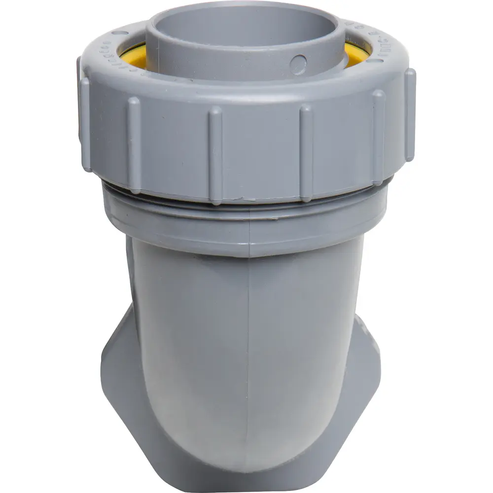 1-1/2" 90° Non-Metallic Connector, Gray