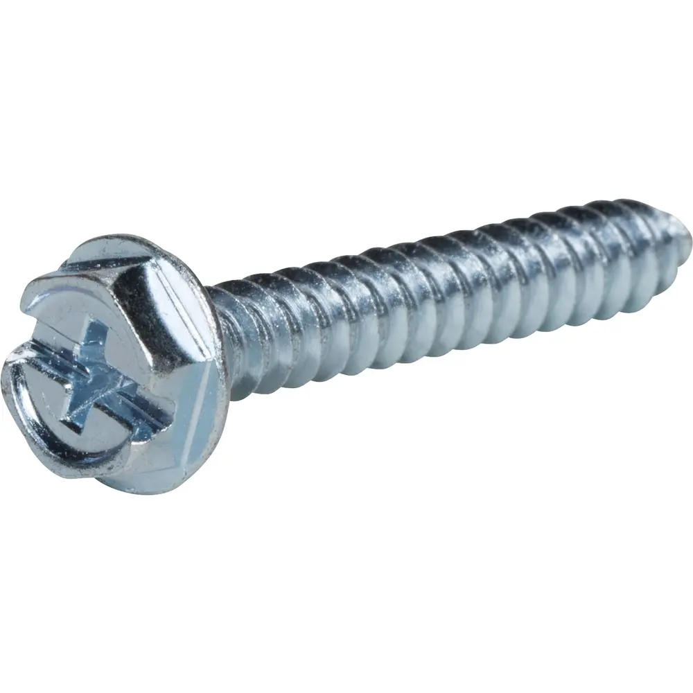 #10 x 1-1/4 in. Phillips/Slotted Hex Washer Head Sheet Metal Screw