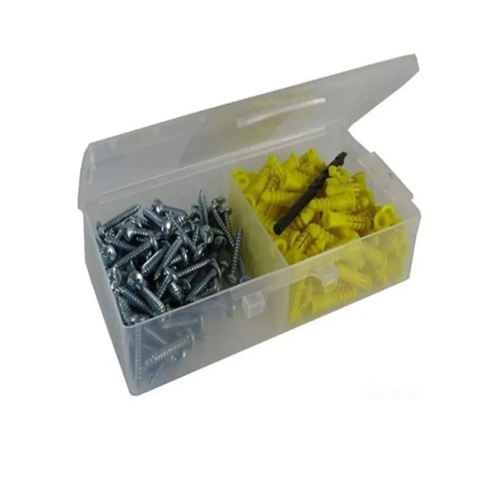 #10 x 1 in. Yellow Wing Conical Anchor Kit w/ Pan Head Combo Drive Screws