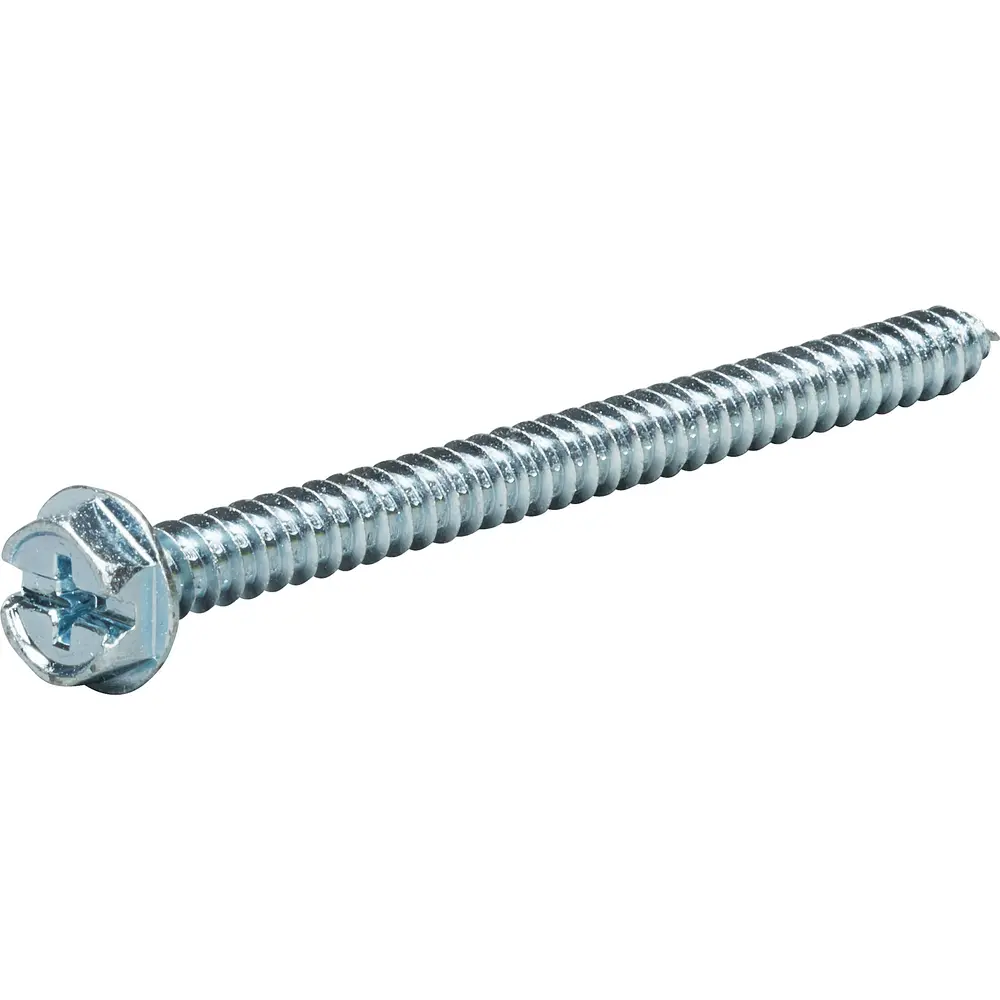 #10 x 2-1/2 in. Phillips/Slotted Hex Washer Head Sheet Metal Screw