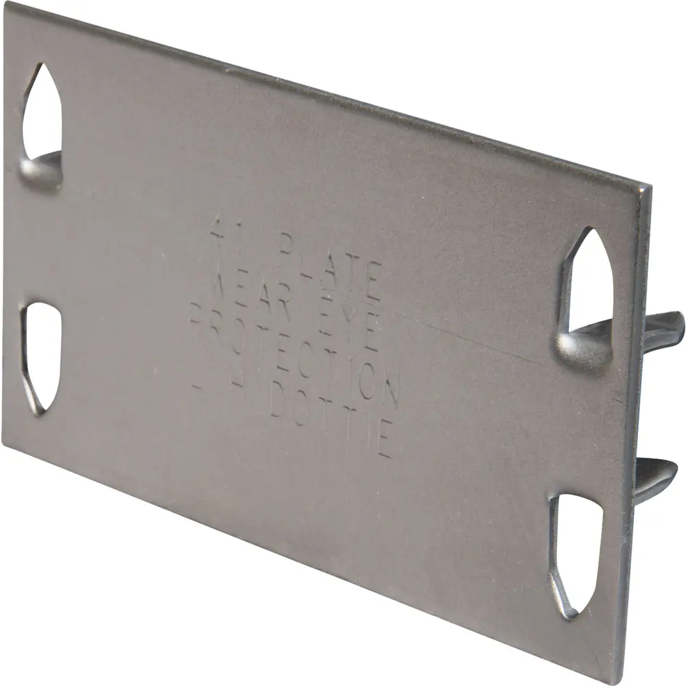1-1/2" x 2-3/4" 16 Gauge Safety Plate 1 1-1/2" x 2-3/4" 16 Gauge Safety Plate