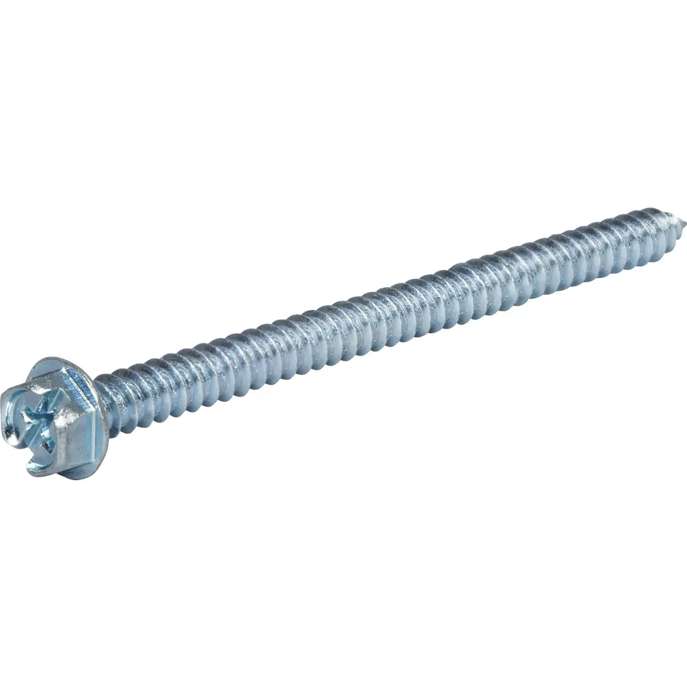 #12 x 3 in. Phillips/Slotted Hex Washer Head Sheet Metal Screw