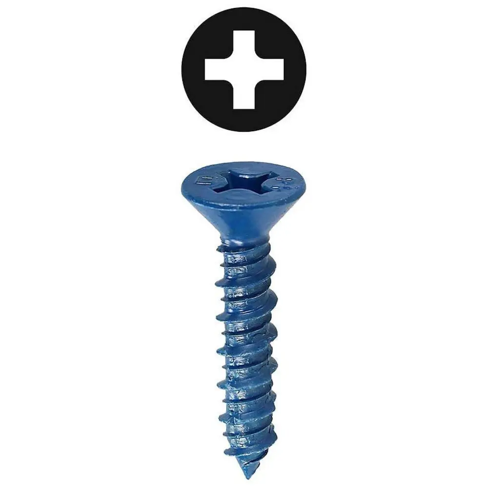 1/4 in. x 1-3/4 in. Phillips Flat Head Concrete Screw Anchor