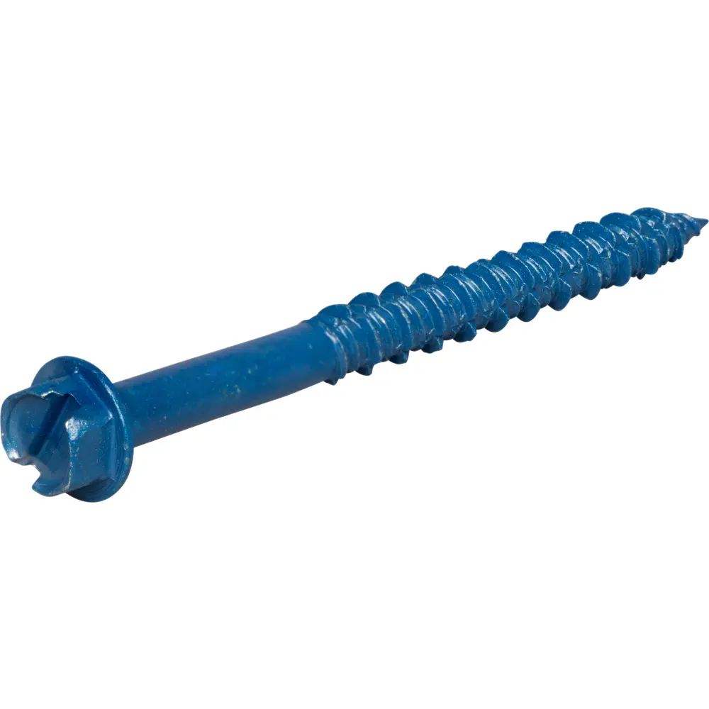 1/4 in. x 2-3/4 in. Slotted Hex Washer Head Concrete Screw Anchor 1 1/4 in. x 2-3/4 in. Slotted Hex Washer Head Concrete Screw Anchor