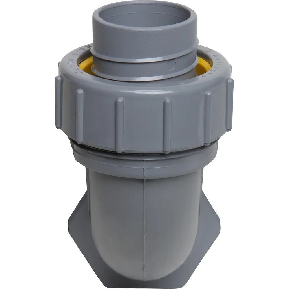 1-1/4" 90° Non-Metallic Connector, Gray