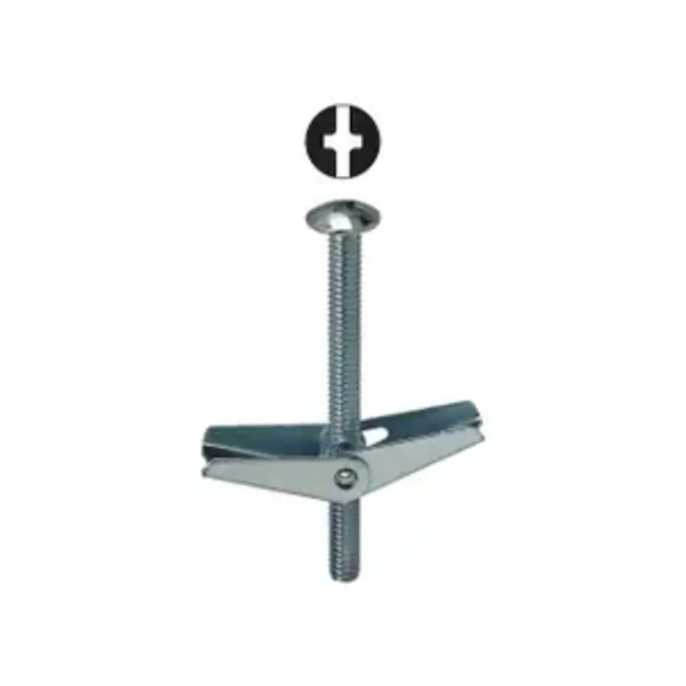 1/4 in. x 3 in. Phillips/Slotted Mushroom Head Toggle Bolt