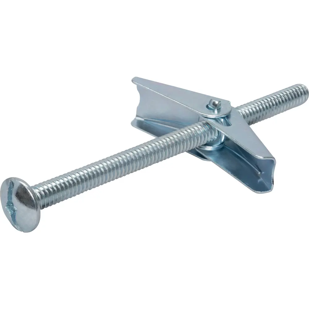 1/4 in. x 4 in. Square/Slotted Mushroom Head Toggle Bolt