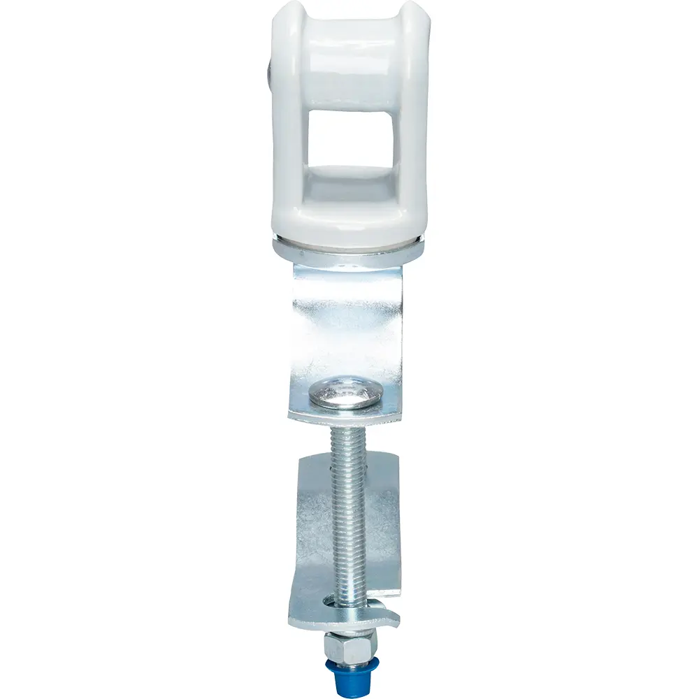 1-1/4 in. - 3in. Porcelain Wire Holder w/ Steel Clip 3 1-1/4 in. - 3in. Porcelain Wire Holder w/ Steel Clip