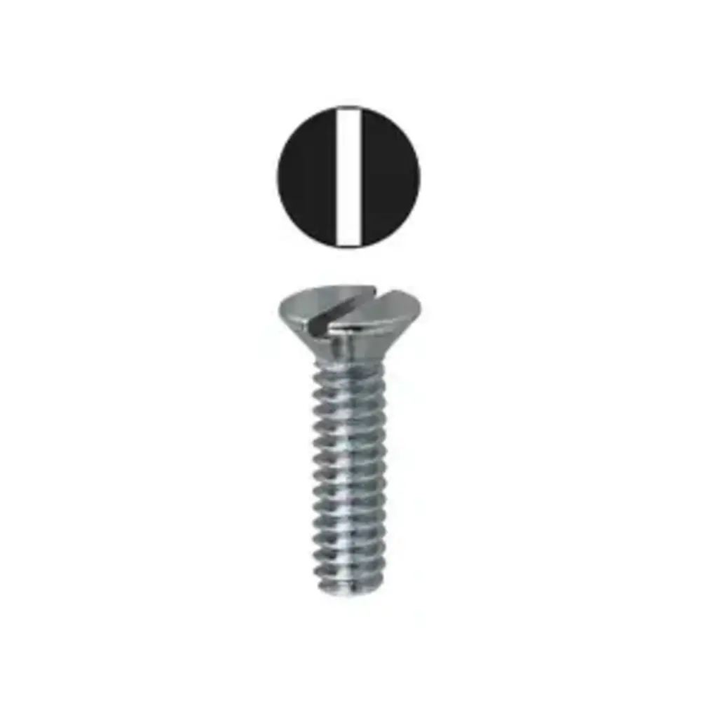 #6-32 x 1 in. Slotted Flat Head Machine Screw 1 #6-32 x 1 in. Slotted Flat Head Machine Screw
