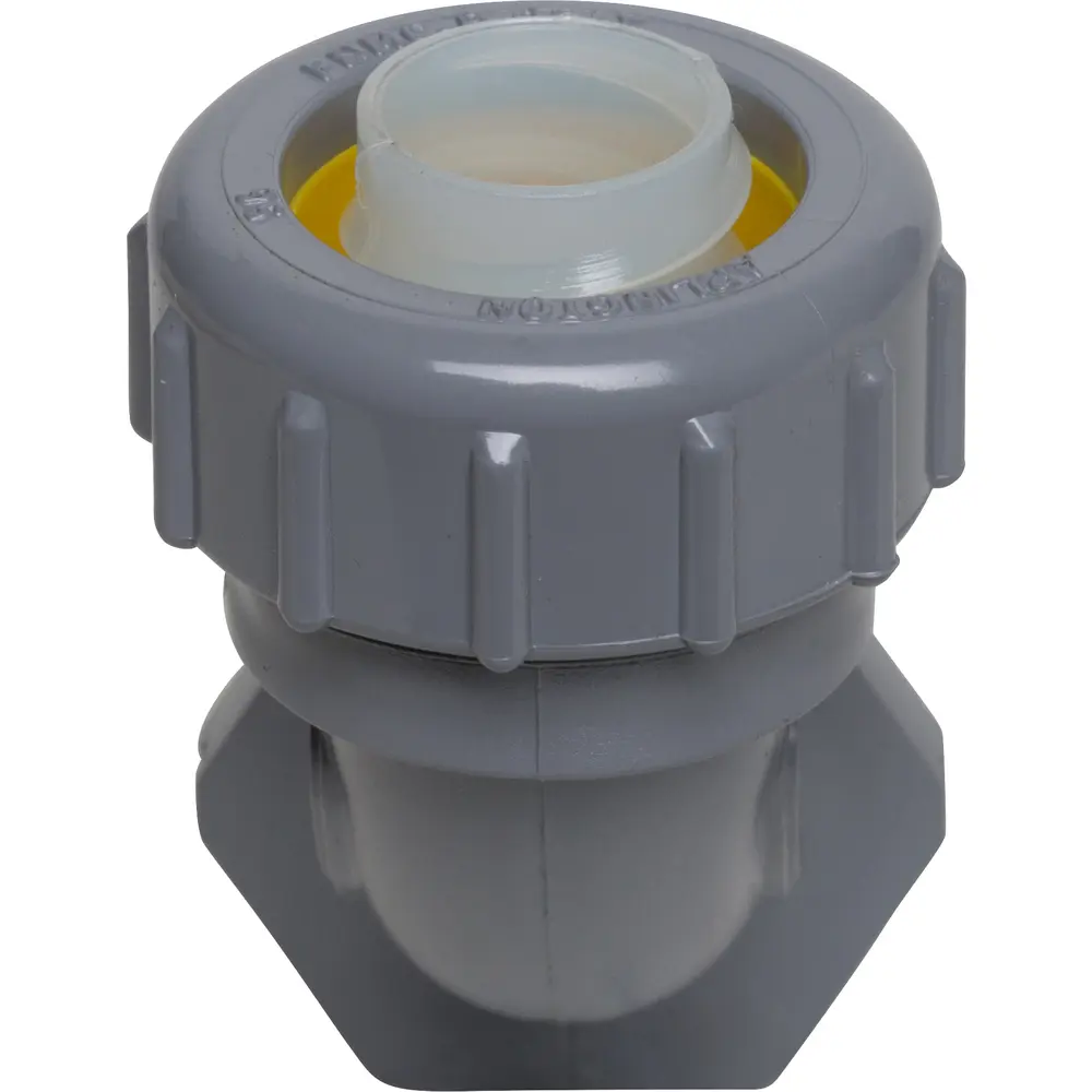 1/2" 90° Non-Metallic Connector, Gray