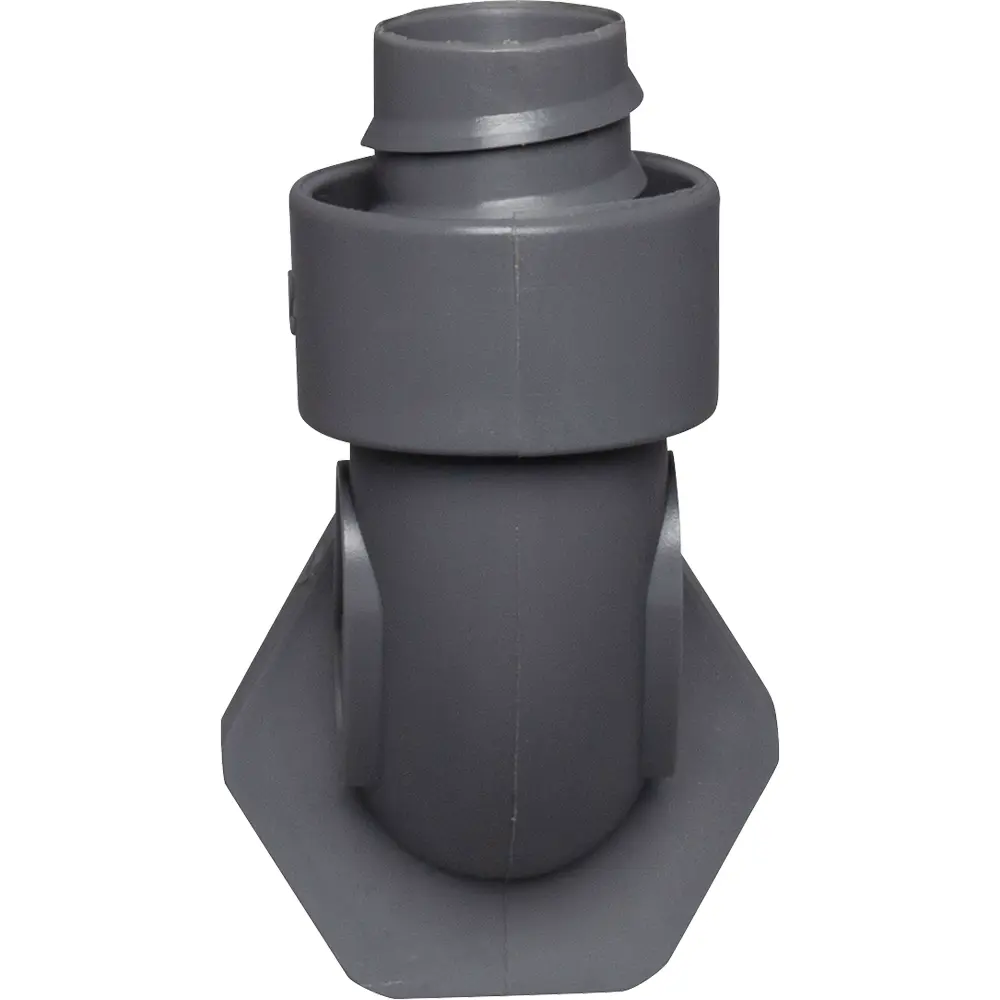 1/2" 90° Screw-On Non-Metallic Connector, Gray