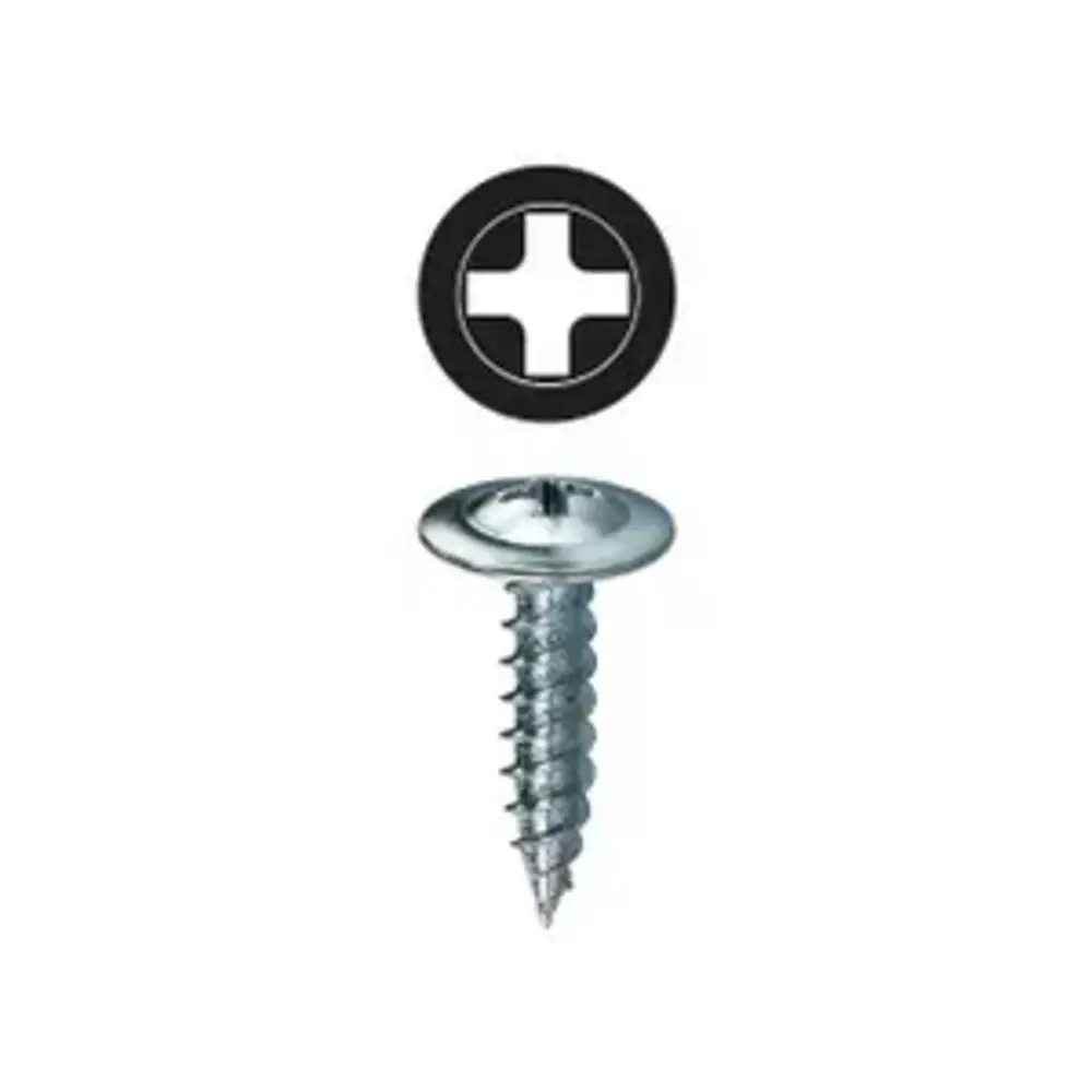#8 x 1" Phillips Wafer Head K-Lath Metal Piercing Screw 1 #8 x 1" Phillips Wafer Head K-Lath Metal Piercing Screw