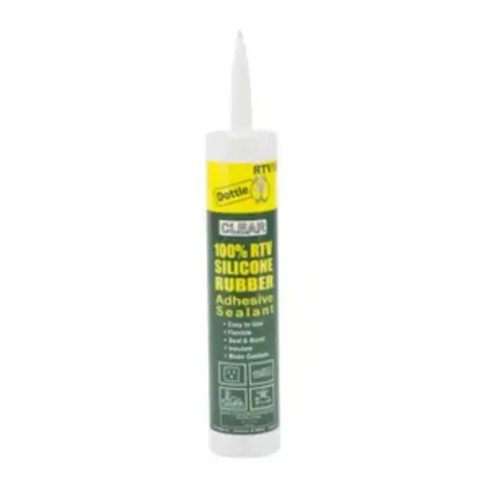 Clear RTV Silicone Sealant, 10.3 oz.