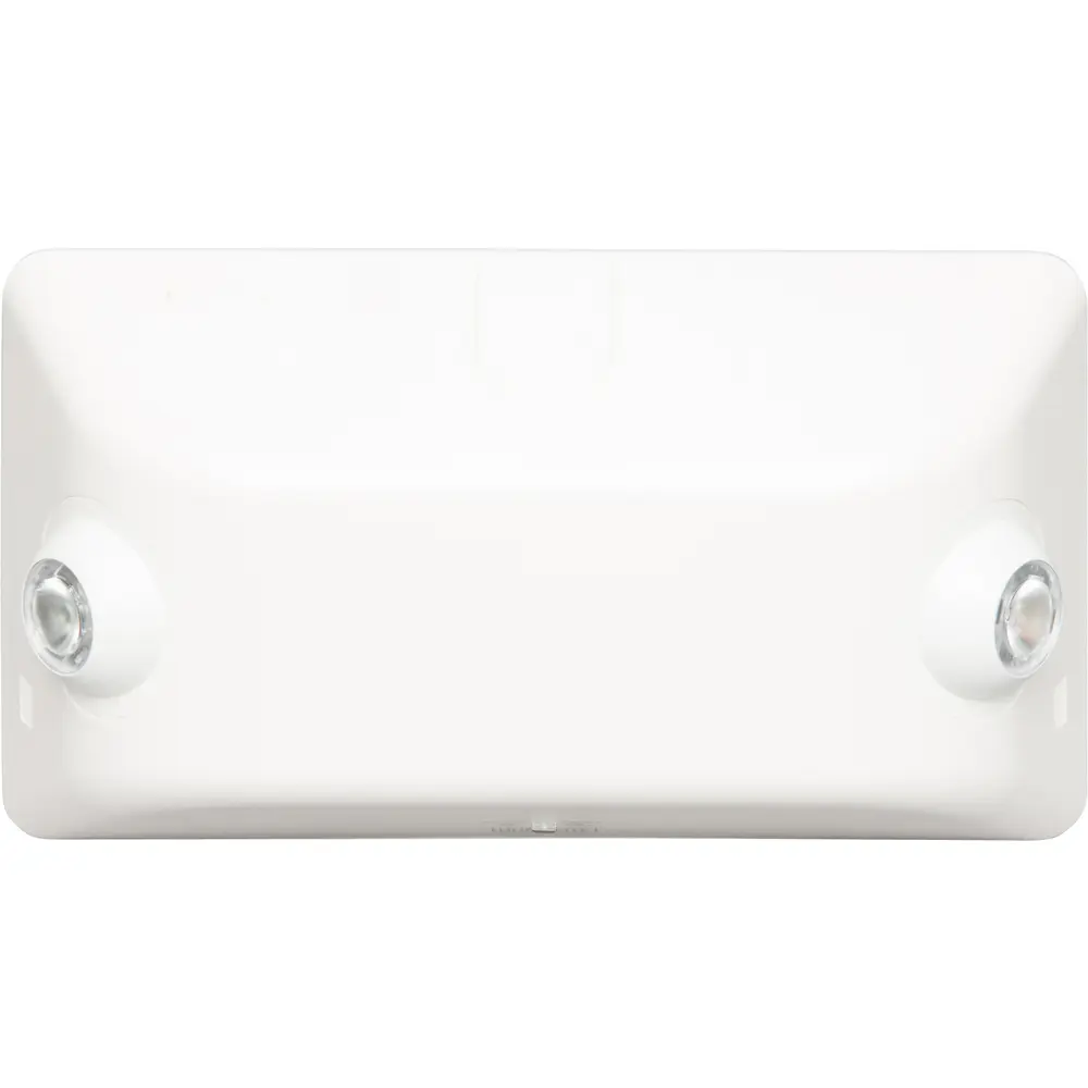 120-277 VAC 1 W Architectural LED Emergency Light, 2 Heads, White