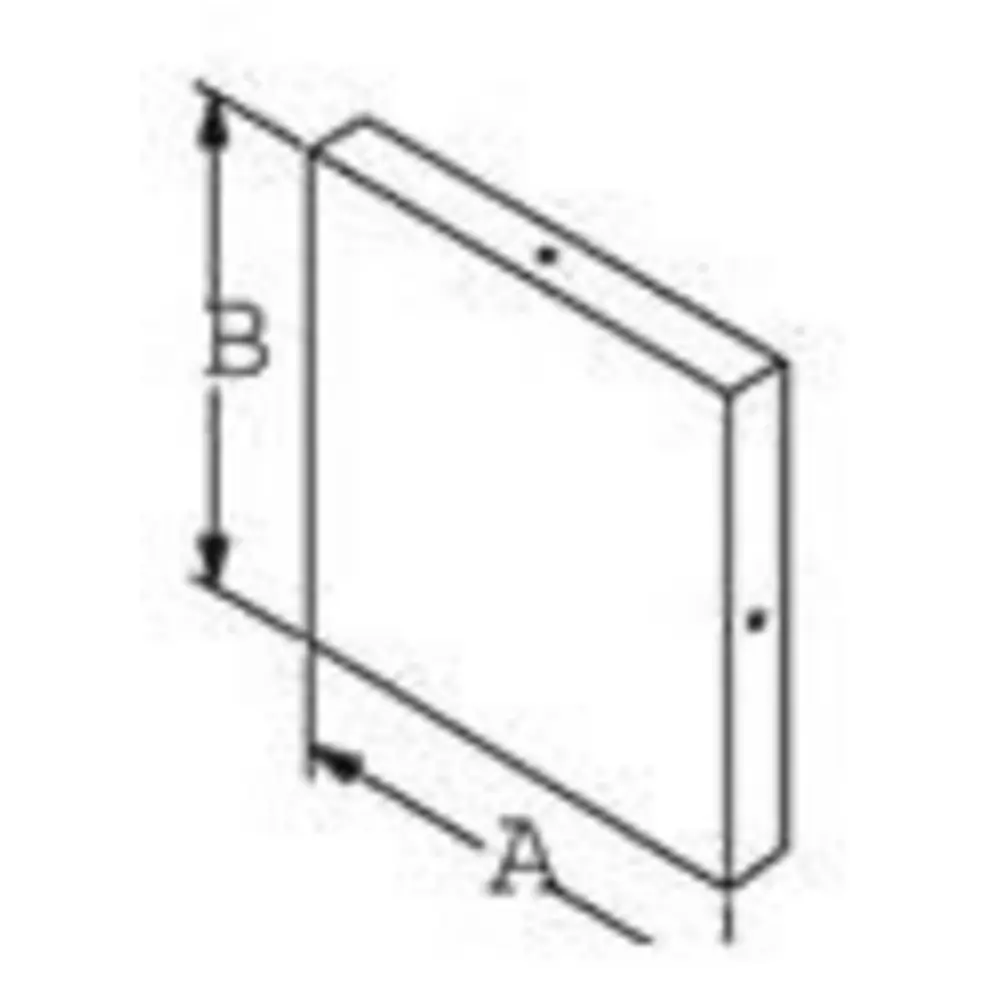4" x 4" NEMA 1 Wireway Galvanized End Cap, Steel