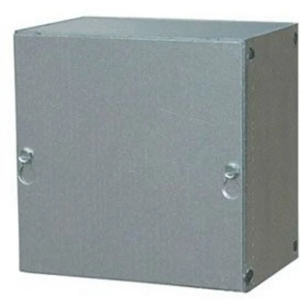 6" x 6" x 4" NEMA 1 Galvanized Screw Cover Box w/ Knockouts, Steel 1 6" x 6" x 4" NEMA 1 Galvanized Screw Cover Box w/ Knockouts, Steel