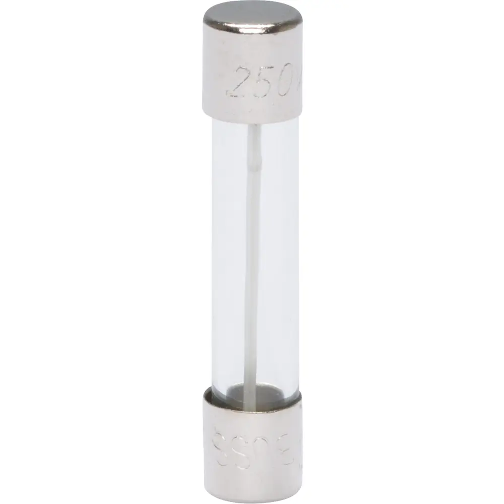 0.25 A 1/4 in. x 1-1/4 in., Fast-Acting Glass Tube Fuse, 250 VAC/32 VDC